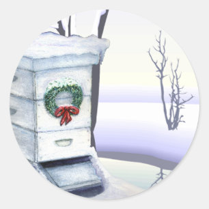 Sticker Rond ruche de xmas