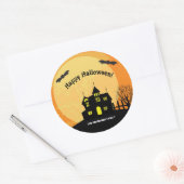 Sticker Rond Ruche maison hantée ou collants (Enveloppe)