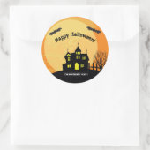Sticker Rond Ruche maison hantée ou collants (Sac)