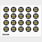 Sticker Rond Ruches d'abeilles (Feuille)