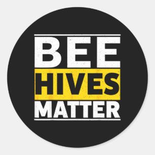 Sticker Rond Ruches d'abeilles