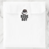 Sticker Rond Rude Boy (Sac)