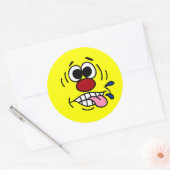 Sticker Rond Rude Face Grumpey (Enveloppe)