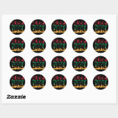 Sticker Rond Rude Girl (Feuille)