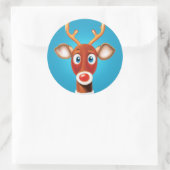 Sticker Rond Rudolph (Sac)