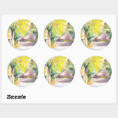 Sticker Rond Rue (Feuille)