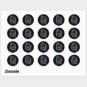 Sticker Rond rue murale q pi (Feuille)