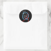 Sticker Rond rue murale q pi (Sac)