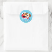 Sticker Rond Rue Sésame | Badge Elmo & Tango (Sac)