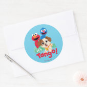 Sticker Rond Rue Sésame | C'est Tango avec Elmo & Grover (Enveloppe)