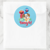 Sticker Rond Rue Sésame | C'est Tango avec Elmo & Grover (Sac)
