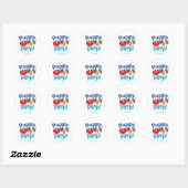 Sticker Rond Rue Sésame | Puppy Play Elmo & Tango (Feuille)