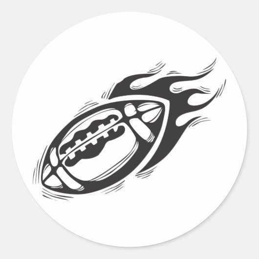Sticker Rond Rugby (Devant)