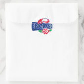 Sticker Rond rugby ball anglais rose anglais (Sac)