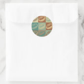 Sticker Rond Rugby Pop Art (Sac)