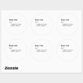 STICKER ROND RUISSEAU DE L'OURS (Feuille)