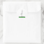 Sticker Rond Run Forest Run Funny Sustainability De l'environne (Sac)
