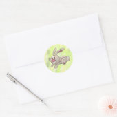 Sticker Rond Run rabbit (Enveloppe)