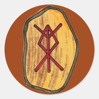 Sticker Rond Rune de liaison : Protection de la maison