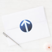 Sticker Rond Rune Tiwaz Teiwaz Tyr (Enveloppe)