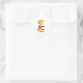 Sticker Rond Runnin burger (Sac)