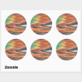 Sticker Rond Runoff du Grand Prismatic (Feuille)