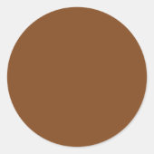 Sticker Rond Russet Brown (Devant)