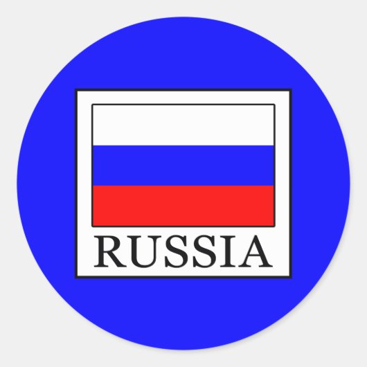 Sticker Rond Russie (Devant)