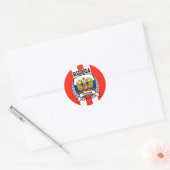 Sticker Rond Russie (Enveloppe)