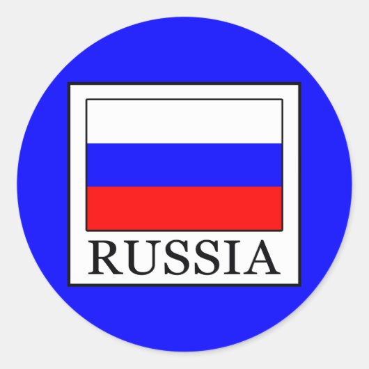 Sticker Rond Russie (Devant)