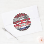 Sticker Rond Russie (Enveloppe)