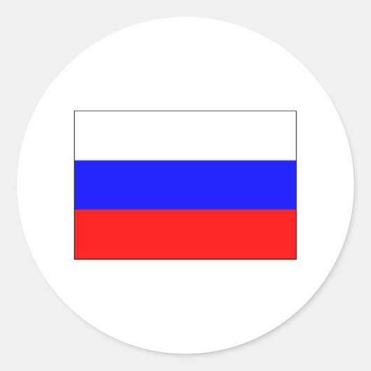Sticker Rond Russie FLAG International (Devant)