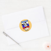 Sticker Rond Russie Pommel Horse Panda (Enveloppe)