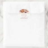 Sticker Rond Rust Terracotta Floral Pampas Mariage en herbe (Sac)