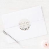 Sticker Rond Rustic Autumn Floral Bridal Shower Favor (Enveloppe)