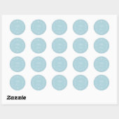 Sticker Rond Rustic Chic Future M. Mme Mariage Retour Adresse (Feuille)
