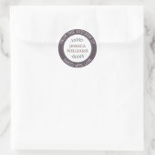 Sticker Rond Rustic Farmhouse cadeau de cuisson personnalisée (Sac)