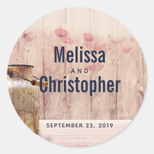 Sticker Rond Rustic Milk (Devant)