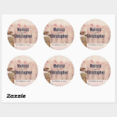 Sticker Rond Rustic Milk (Feuille)