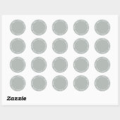 Sticker Rond Rustique fait maison gris tempête écriture (Feuille)