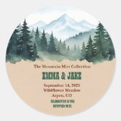 Sticker Rond Rustique La Forêt (Devant)