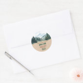 Sticker Rond Rustique La Forêt (Enveloppe)