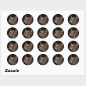 Sticker Rond Rusty (Feuille)