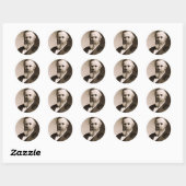 Sticker Rond Rutherford B. Hayes 19 (Feuille)
