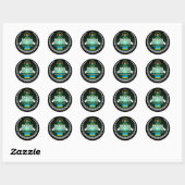 Sticker Rond Rwanda (Feuille)