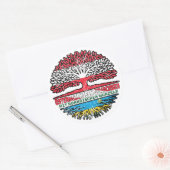 Sticker Rond Rwanda Rwanda Österreichisch Österreich Baum (Enveloppe)