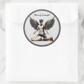 Sticker Rond "Rythme ailé triomphant" (Sac)
