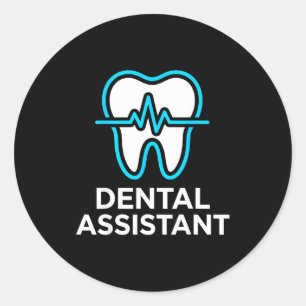 Sticker Rond Rythme Cardiaque Dentaire Pouls Dentaire Rda