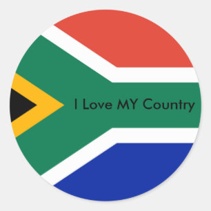 Sticker Rond S Afrique Drapeau Le MUSÉE Zazzle I Love MON Pays