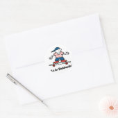 Sticker Rond S est pour le Skateboard (Enveloppe)